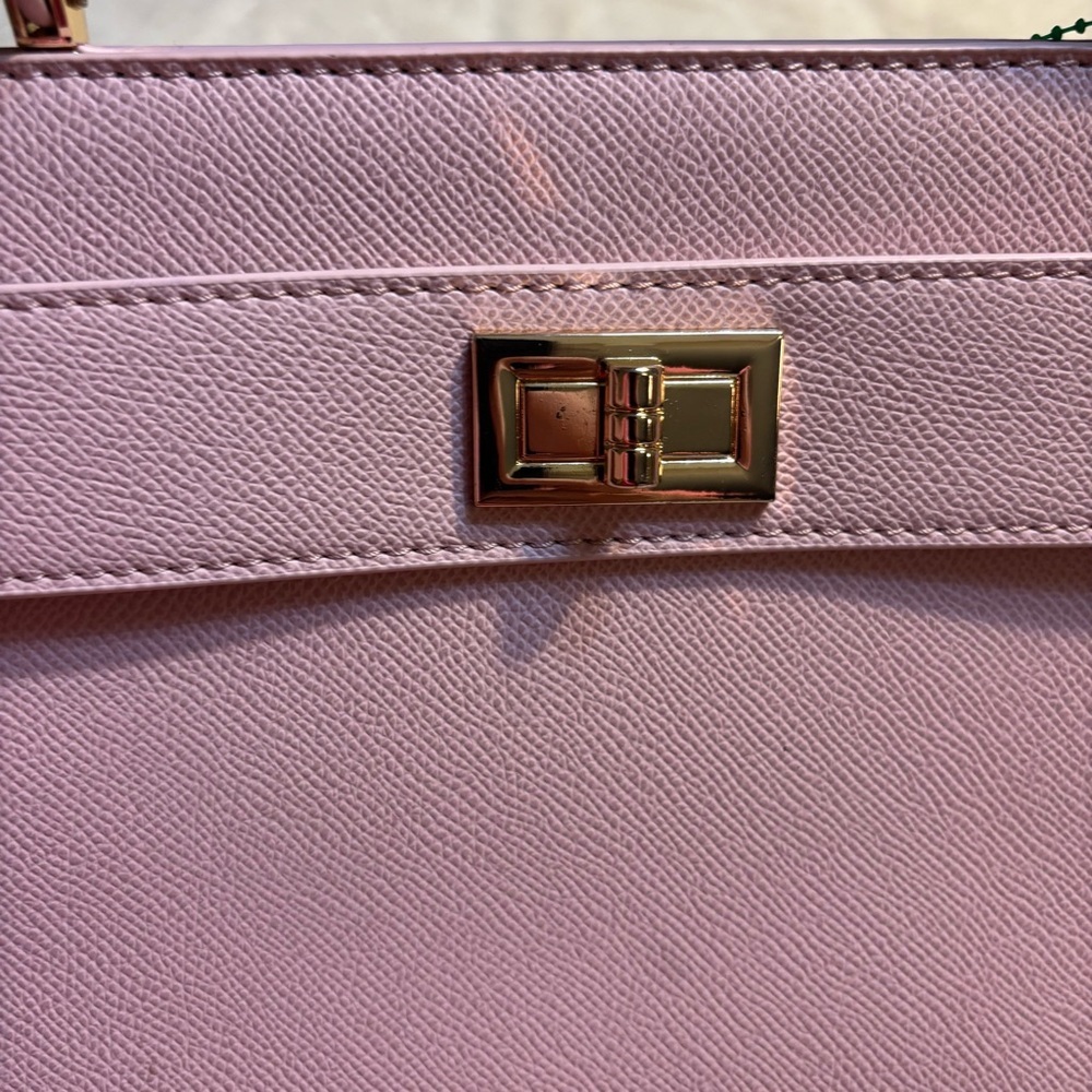 NWT Grossi New York Crossbody Bag Barbie Pink Faux Leather Gold Hardware NEW - Picture 6 of 15